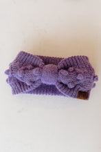 Load image into Gallery viewer, Pom Knit Head Wrap In Periwinkle