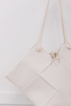 Load image into Gallery viewer, Woven Tote in White