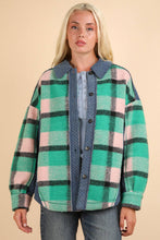 Load image into Gallery viewer, Pinky Plaid Shacket - Very J