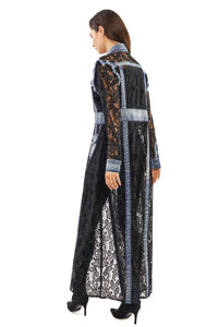 Denim Lace Duster - Adore