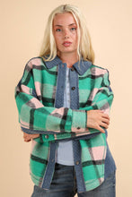 Load image into Gallery viewer, Pinky Plaid Shacket - Very J