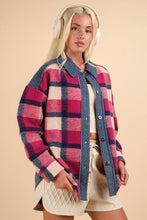 Load image into Gallery viewer, Pinky Plaid Shacket - Very J