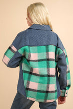 Load image into Gallery viewer, Pinky Plaid Shacket - Very J