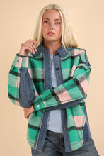 Load image into Gallery viewer, Pinky Plaid Shacket - Very J