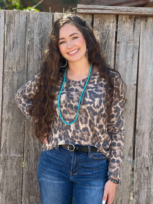 Fuzzy Leopard Rocks - Texas True Threads