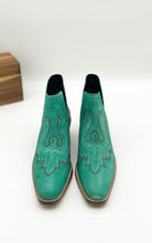 Load image into Gallery viewer, Kickin&#39; Booties in Turquoise Suede