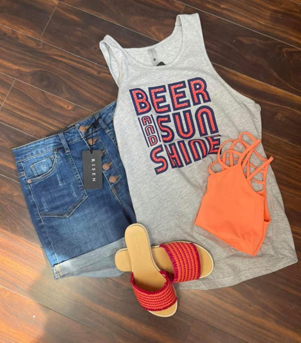 Beer Sun and Shine Tank