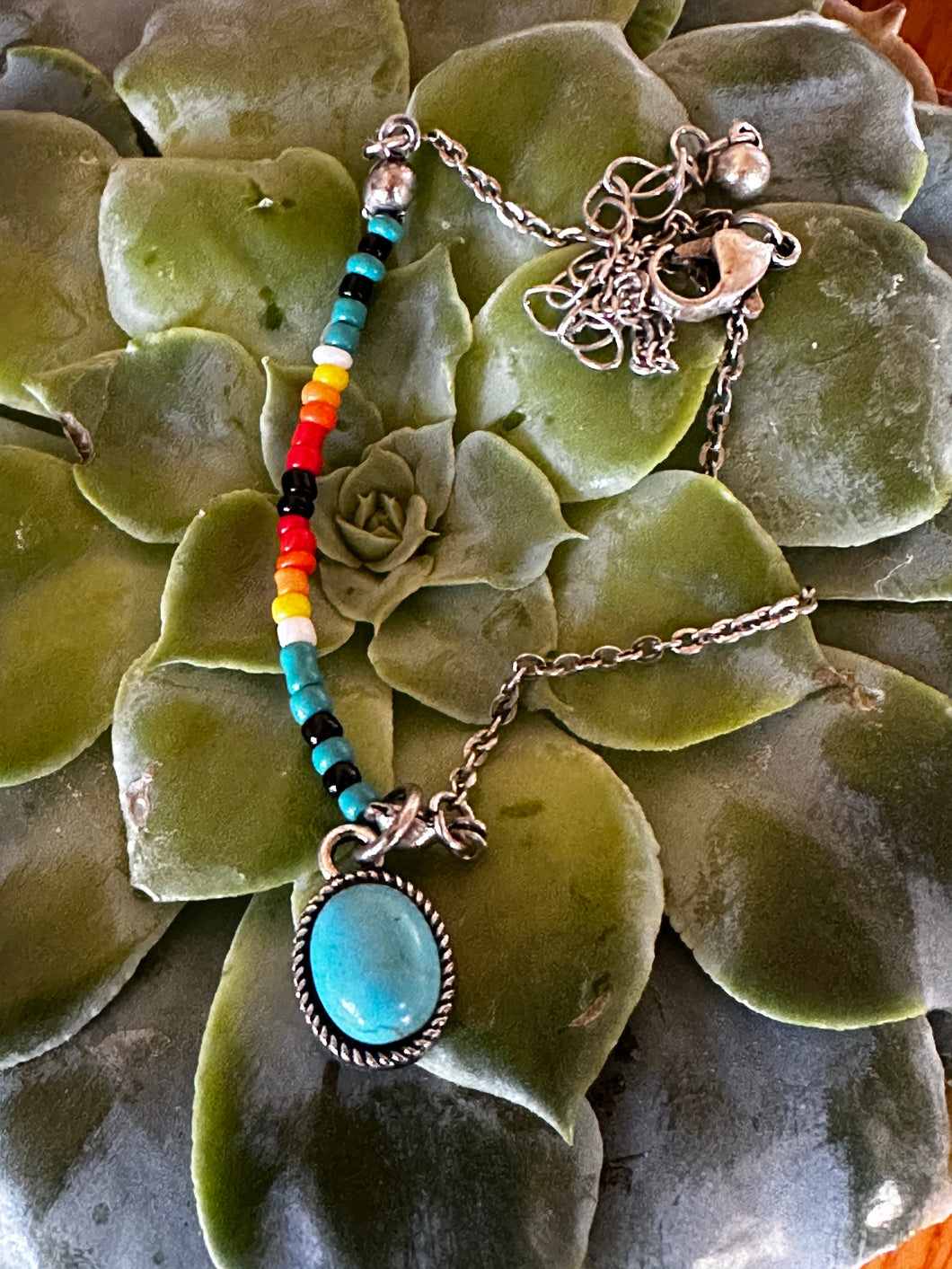 Turquoise Drop Anklet