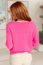 Load image into Gallery viewer, Back to Life V-Neck Sweater in Pink