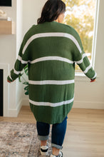 Load image into Gallery viewer, Brighter is Better Striped Cardigan in Green- 11/30/2023