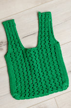 Load image into Gallery viewer, Girls Day Open Weave Bag in Green