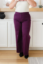 Load image into Gallery viewer, Petunia High Rise Wide Leg Jeans in Plum