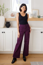 Load image into Gallery viewer, Petunia High Rise Wide Leg Jeans in Plum