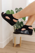 Load image into Gallery viewer, Walk This Way Wedge Sandals in Black Suede - Corkly