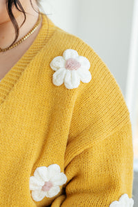 You're Enough Floral Cardigan